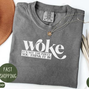 Woke Tshirt, Woke is Not an Insult Shirt, US Election 2024 Shirt, Social Justice Shirt,human Rights Tee,social Equality Shirt,political Gift