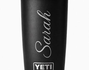 Personalized 20 oz YETI Tumbler, Custom Engraved YETI Rambler, Name Tumbler, Personalized Travel Mug, Gift for Him or Her