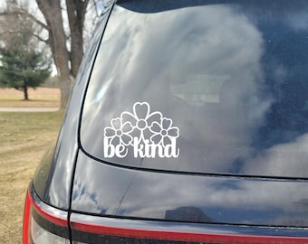Positive Vibes Vinyl Car Decals, Bumper Sticker, Be Kind,