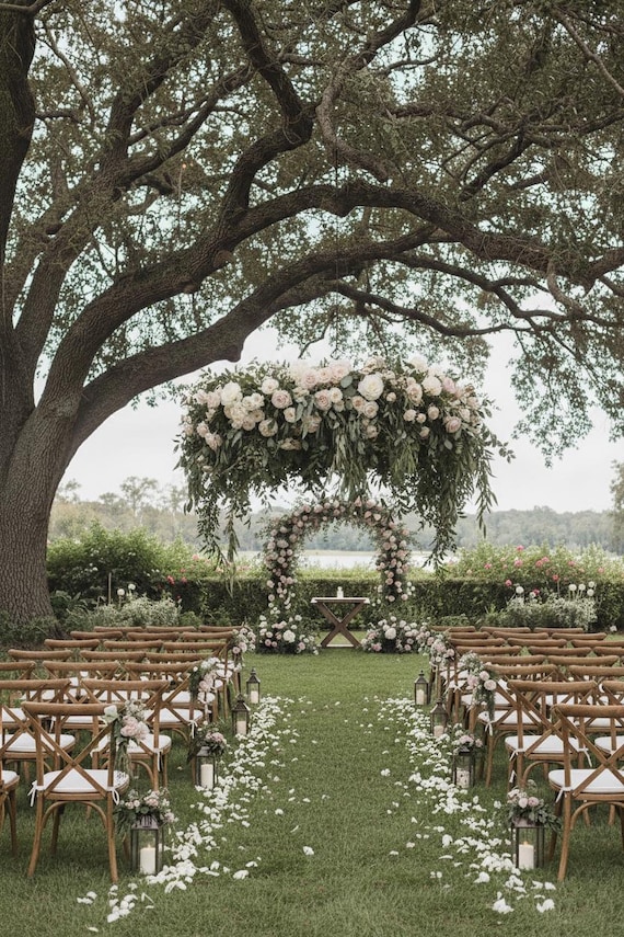8 Ft Floral Chandelier, Heavy-duty Steel Floral Hoop Wedding
