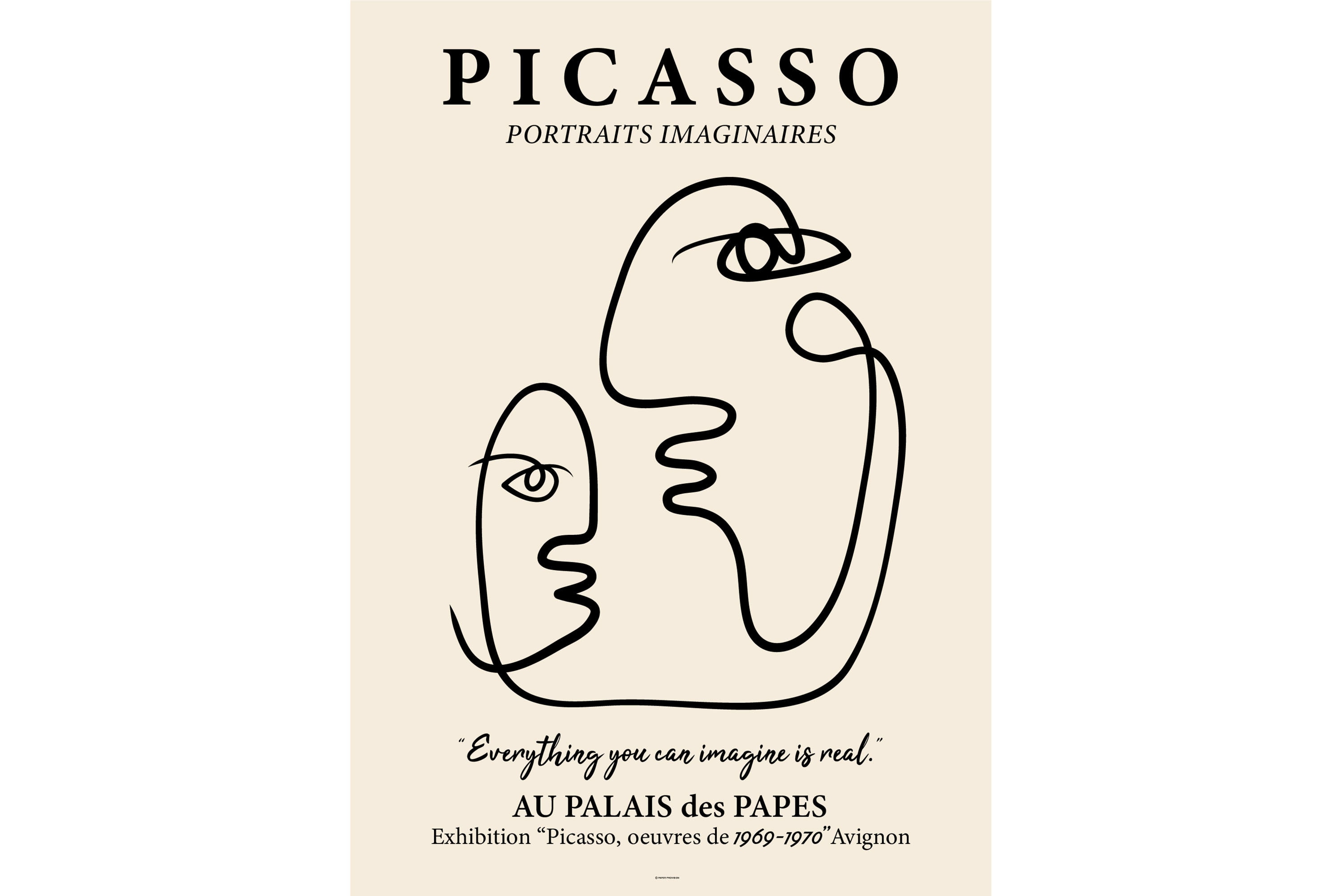 Picasso Visages Poster Pablo Picasso Line Art Print Picasso Abstract