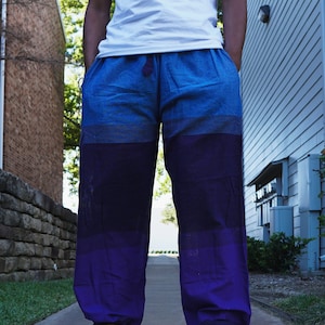 Hippie Jogger, Unisex Jogger, Jogger with Pockets, Drawstring Waist, 100% Cotton