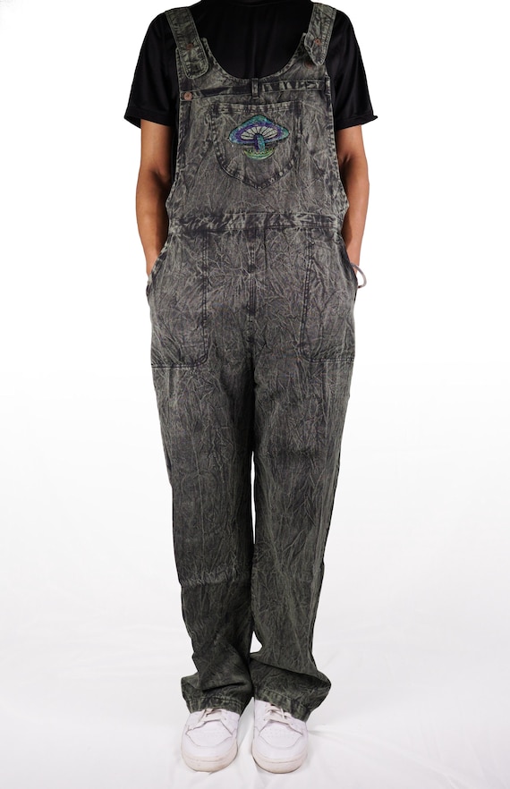 Unisex Fine Cotton Tie-dye stone-washed Straight-leg Overalls| Jumper Dungarees