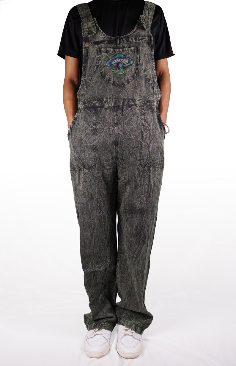 Unisex Fine Cotton Tie-dye stone-washed Straight-leg Overalls| Jumper Dungarees NUMBER 1