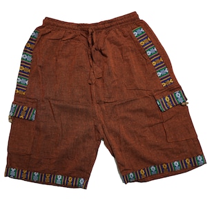 Unisex Drawstring Elastic Waist Cotton Shorts