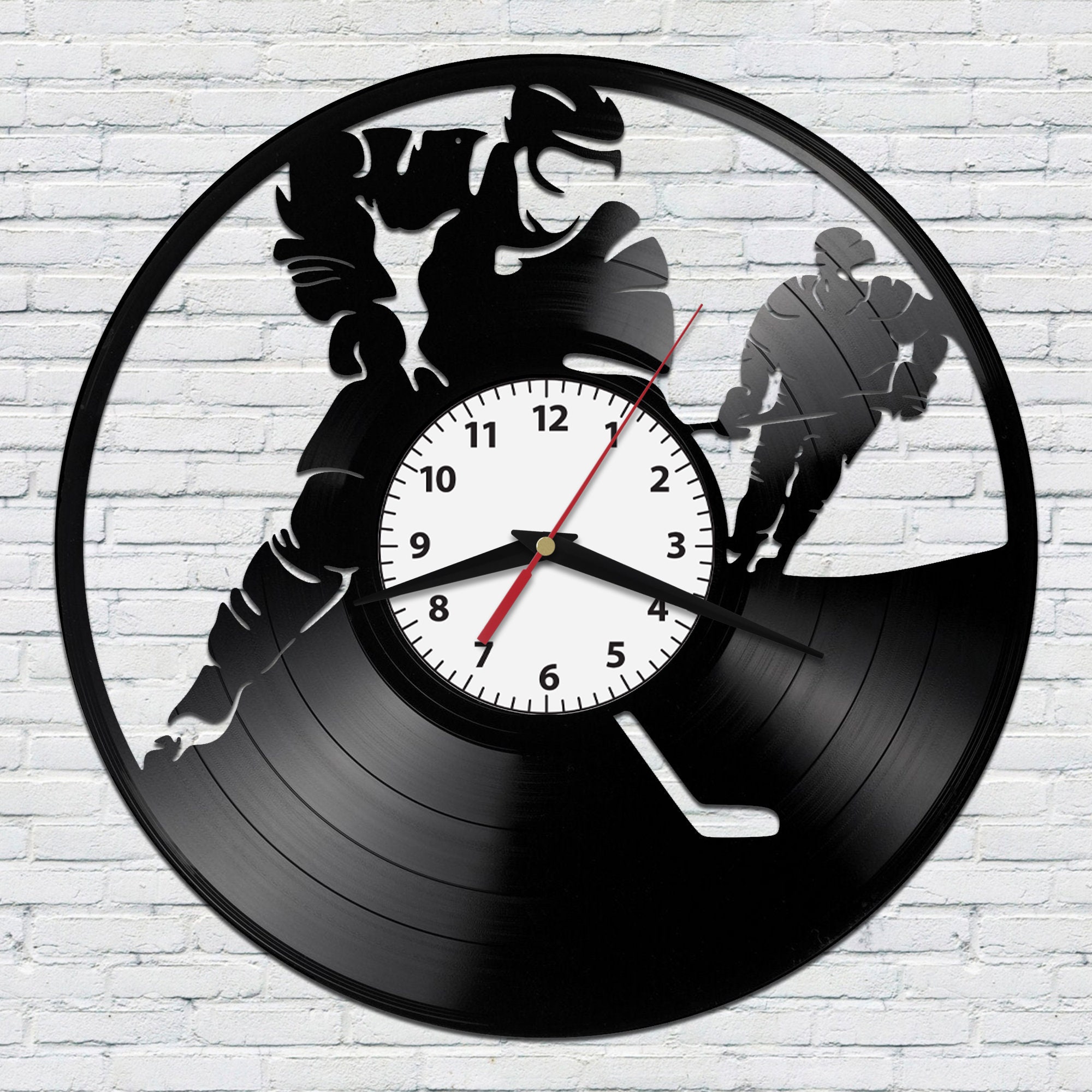 Vinyl Clock Record Vector Svg Dxf Cdr File for Cnc Laser Cutter