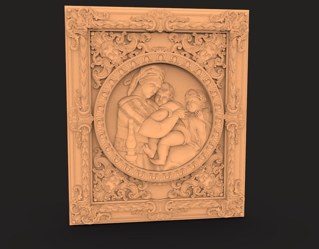 3D STL Jesus Icon for Wood Milling CNC Router, CNC Blender Cura ...