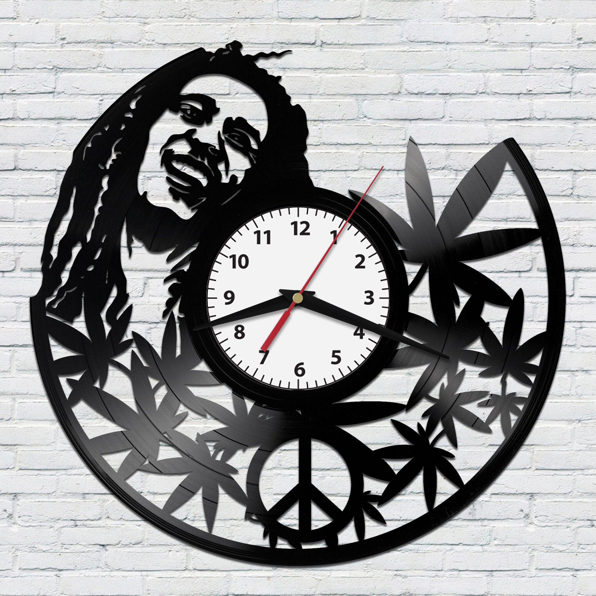 Vinyl Clock Record Vector Svg Dxf Cdr File for Cnc Laser Cutter