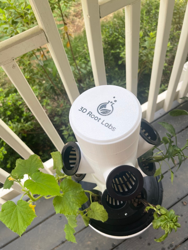 28 Pot Hydroponic Garden Tower 3D Printed Etsy Canada