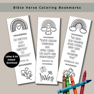 Bibelvers Lesezeichen zum Ausmalen, Sonntagsschule Handwerk, druckbare christliche Hausschulaktivitätsblätter, Schriftfärbung