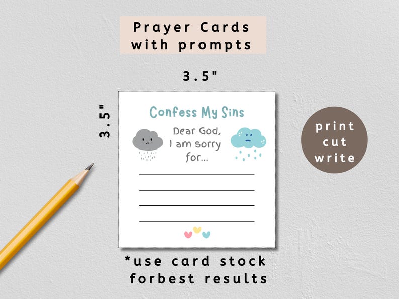 Prayer Bible Lesson Activity Kit, Printable Five Finger Guide and ...