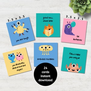 Affirmation Cards for Teenage Girls, Teen Mental Health Affirmations, Self Esteem for Teens, Funny Affirmations