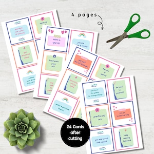 Positive Affirmation Cards for Teen Girls, Motivational Quotes ...