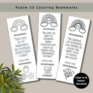 Psalm 23 Lesezeichen, Der Herr ist mein Hirte, Kinder Bibel Vers Lesezeichen druckbar, Sonntagsschule Handwerk, christlich druckbar