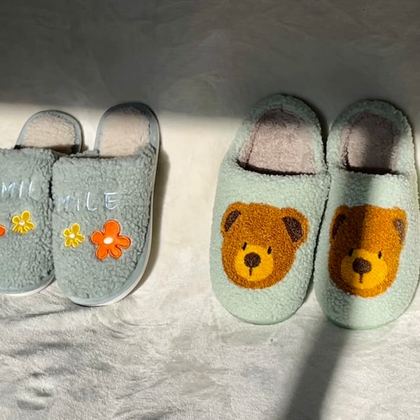 mens bear slippers