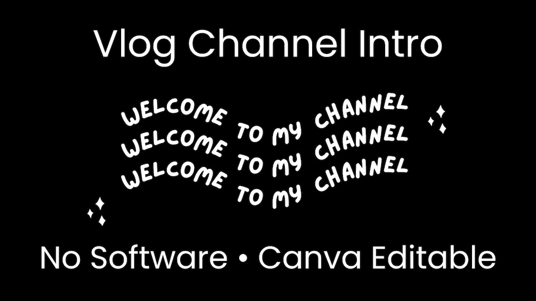 Canva Vlog Intro Template | Youtube Video, Lifestyle Creators (digital ...
