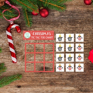 Christmas Tic Tac Toe Game, Kids Christmas Activity, Kids Christmas ...