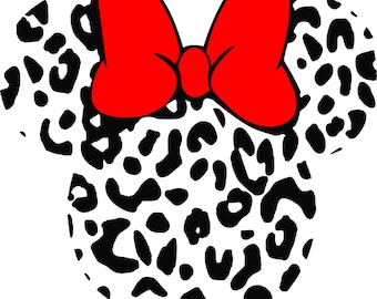 Digital Minnie Leopard Print Download
