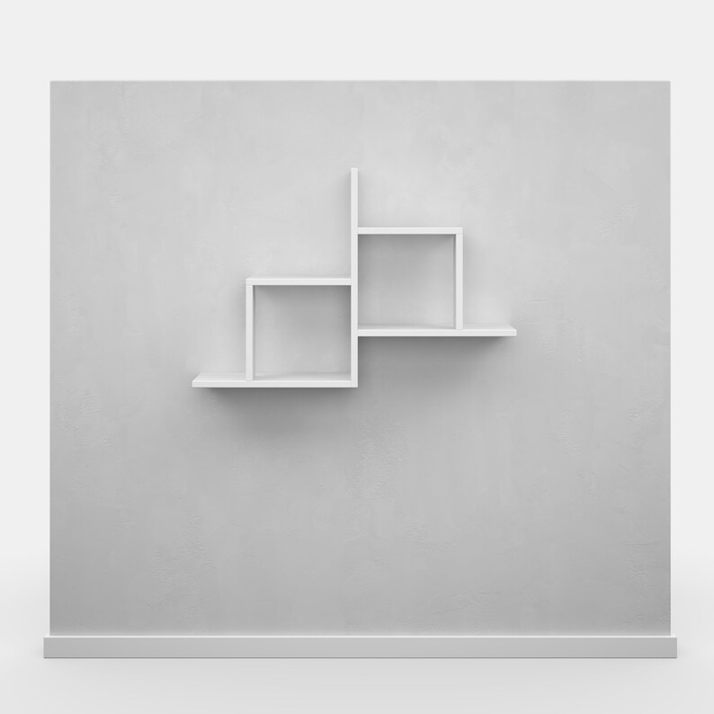 2 Tier Floating Wall Mounted Shelf Small Bookshelf Kids Etsy