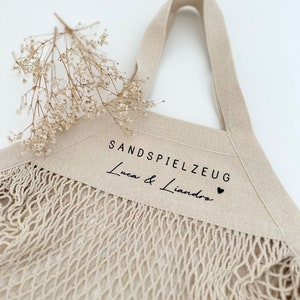 Cari Maxi Sand Toy Bag Sand Love Personalized Sand Toy Mesh Bag Mesh Bag