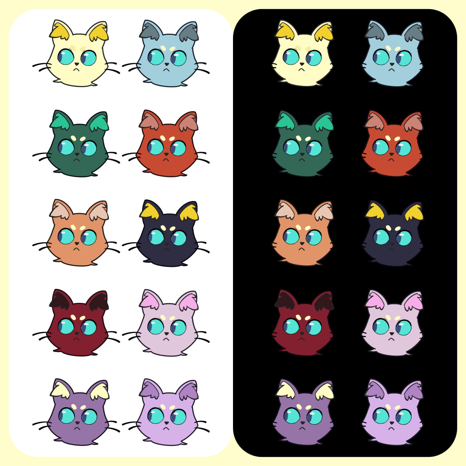Spiritfarer Cat Badges for Twitch Daffodil Etsy