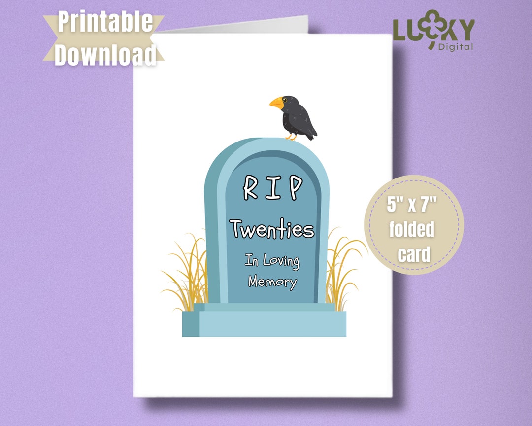 Funny Printable Birthday Card for Friend Printable Greeting Card ...