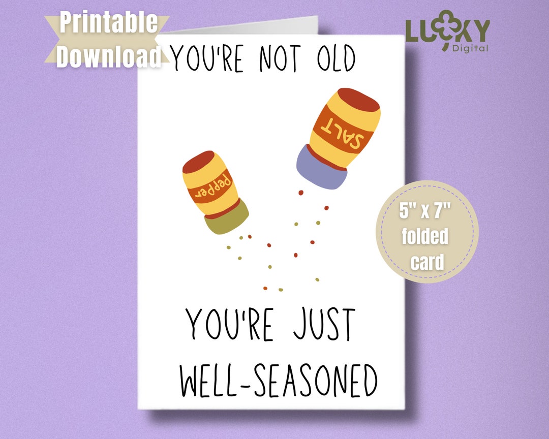 Funny Printable Birthday Card for Friend Printable Greeting Card ...