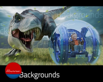 Jurassic Gyrosphere Digital Background for Photography Compositions | Digital Backdrop for Photoshop | Digital Background for Photographers