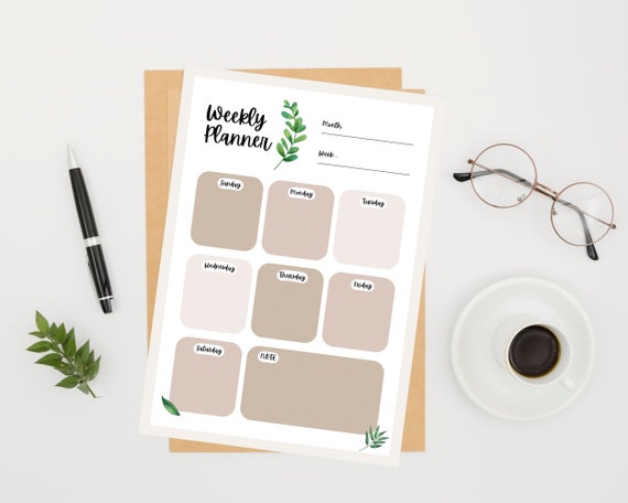 Weekly Planner Printable to Do List - Etsy