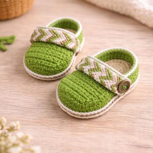 Tribal Baby Clogs Pattern, Crochet pattern Baby Shoes, Booties, Crochet Clogs Pattern, Crochet Shoes Pattern, DIY English Pattern