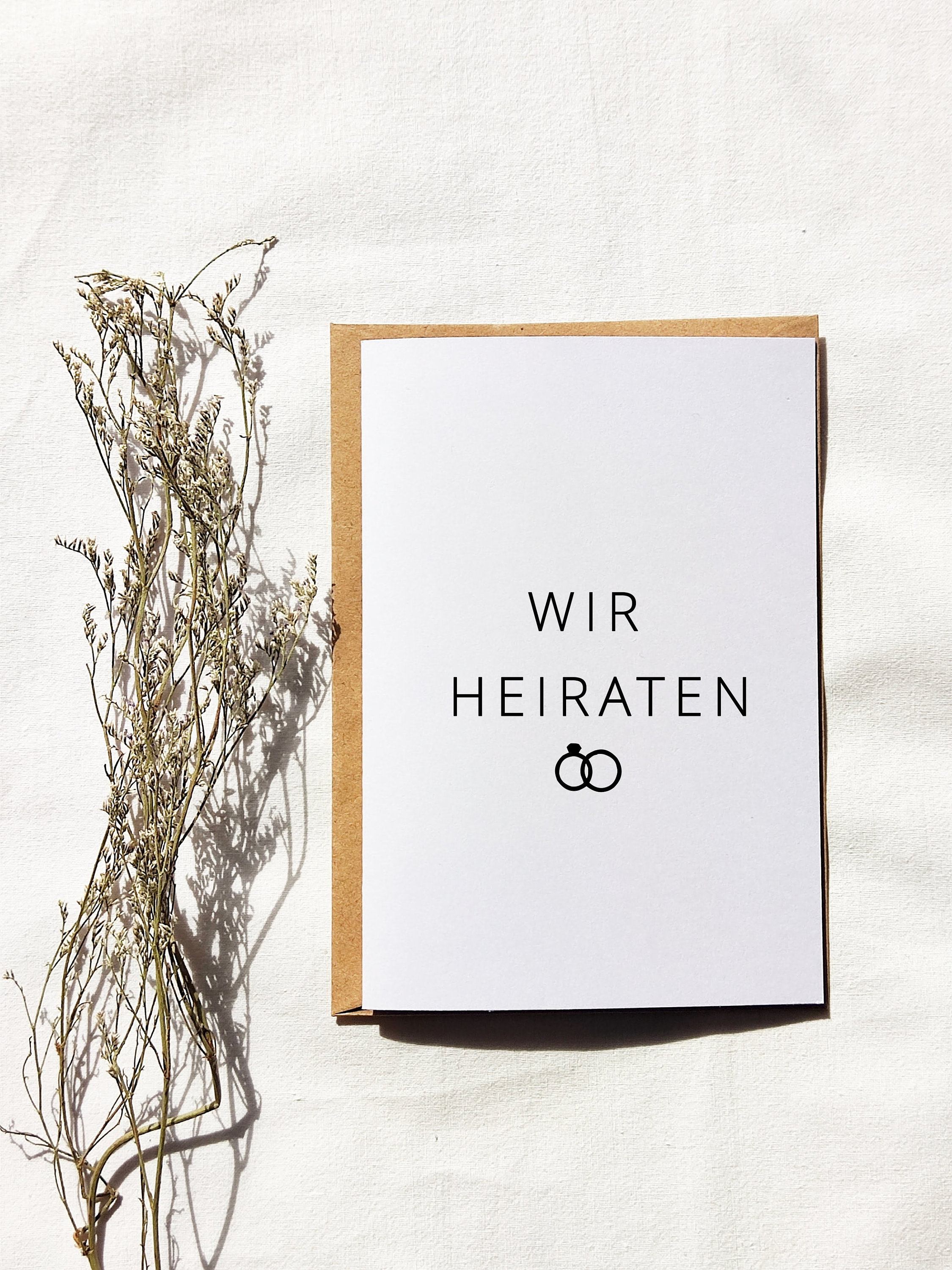 Hochzeit Glückwunschkarte zur Hochzeit bedruckt Geschenk für Brautpaare