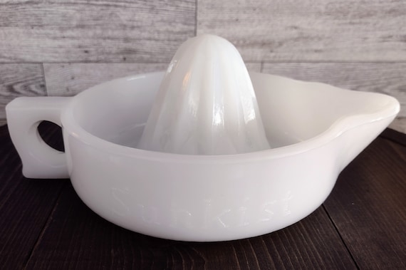 Large milk glass Sunkist Reamer Large milk glass Sunkist Reamer
