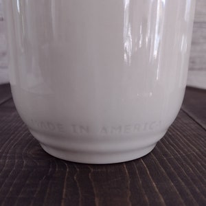 Vintage Longaberger Pottery Mugs in Cream Color American Home Braid