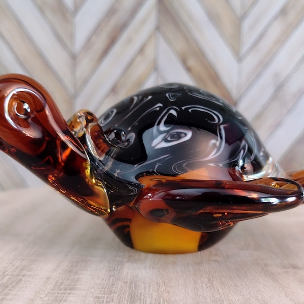 Turtle Sea Turtle Figurines From Clear Blown Glass Mix Etsy | My XXX ...