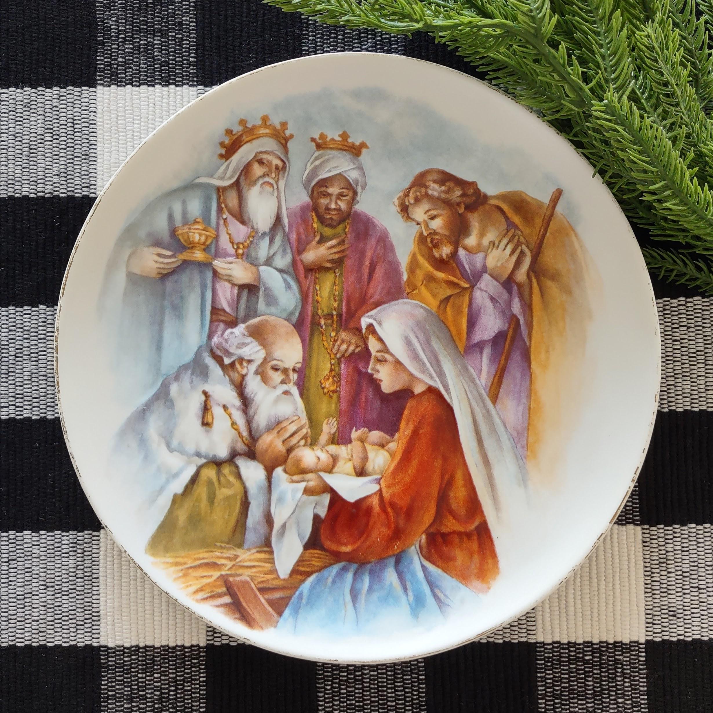 ポーセリン製クリスマスナティビティセット 7 White Porcelain Nativity Set - Etsy