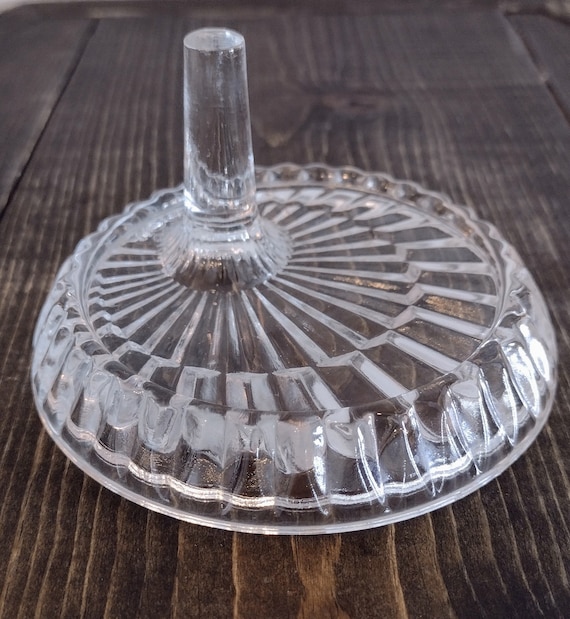 Vintage glass sale ring holder