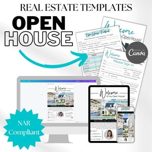 Open House Bundle, Realtor Open House Template, Open House Marketing, Open House Instagram, Open House Sign-In, Open House Feedback