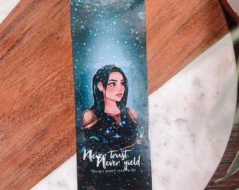 Oraya Serpent and the Wings of Night Bookmark | Holographic Star Glitter Bookmark | Carissa Broadbent | Officially Licensed