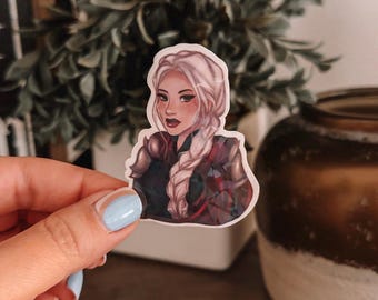Manon Blackbeak Holographic Broken Glass 3 Inch Vinyl Sticker Officially Licensed