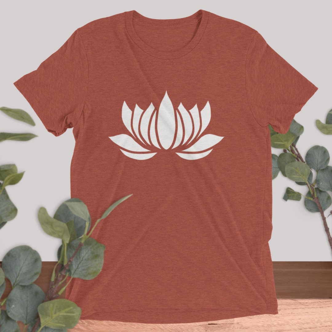 Lotus Flower Shirt, Lotus T-shirt, Lotus Pattern Tee, Minimalist Tee, Gift for Mom, Flower T 