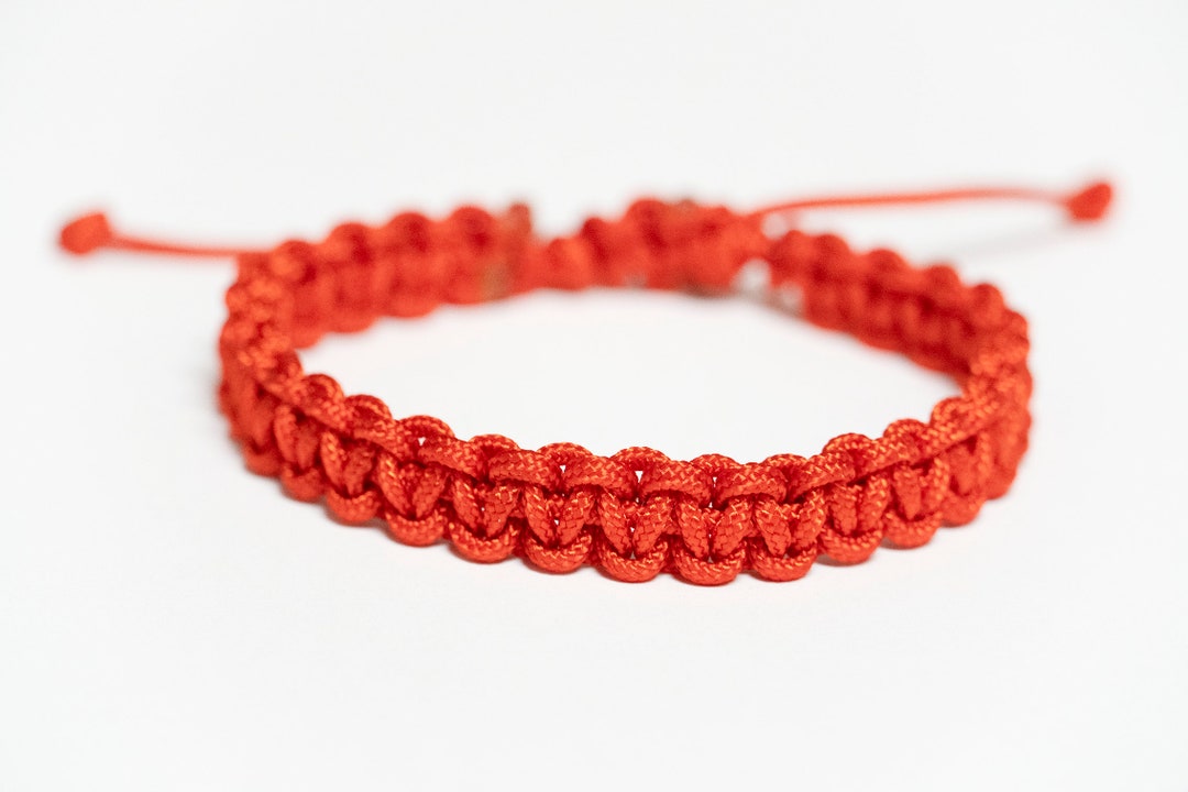 Red Lucky Bracelet, Braid Bracelet, Red String Bracelet, Buddhist