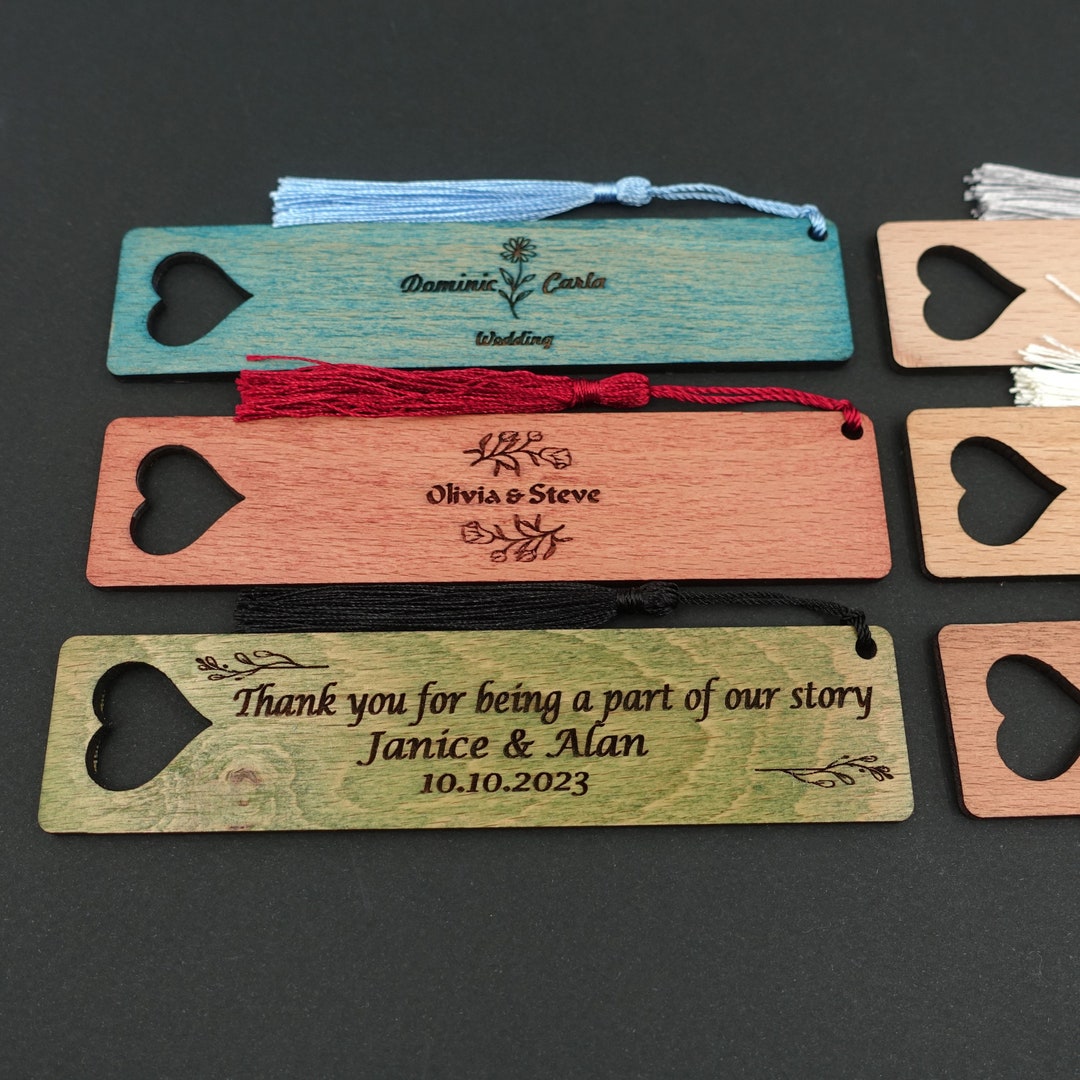 Book Mark Personalize Gifts for Guests in Bulk - Etsy