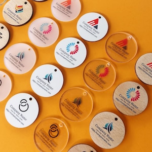 Custom Logo Keychains Bulk - Engraved & UV Printed Promotional ...
