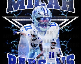 Micah Parsons T-Shirt Design: DTG, DTF Digitale Datei (300 DPI)