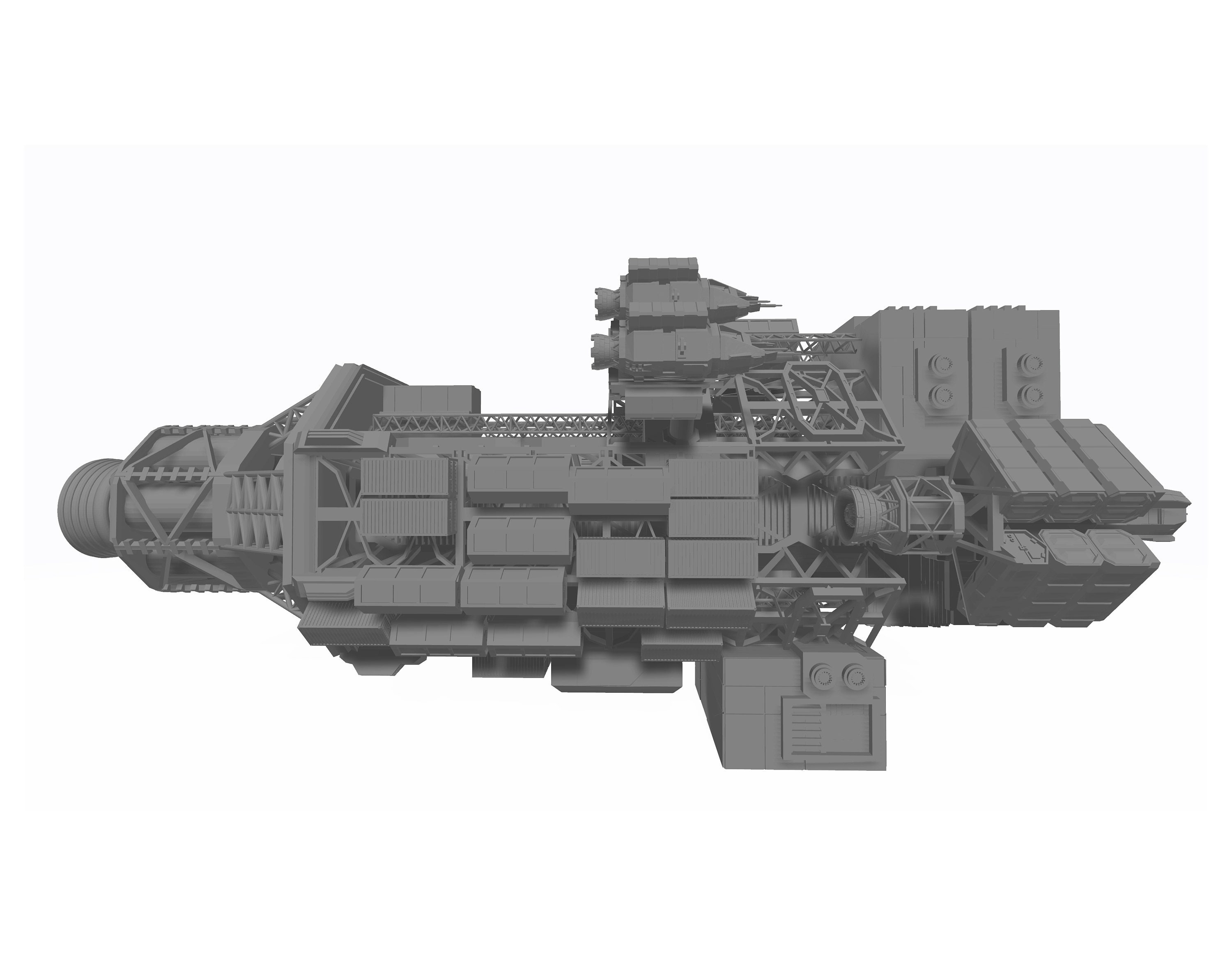 Barbapiccola STL File the Expanse Ship Model Etsy