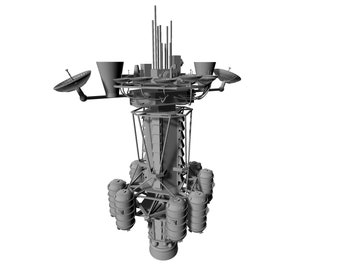 Arquivo 3d do modelo de navio Azure Dragon STL The Expanse