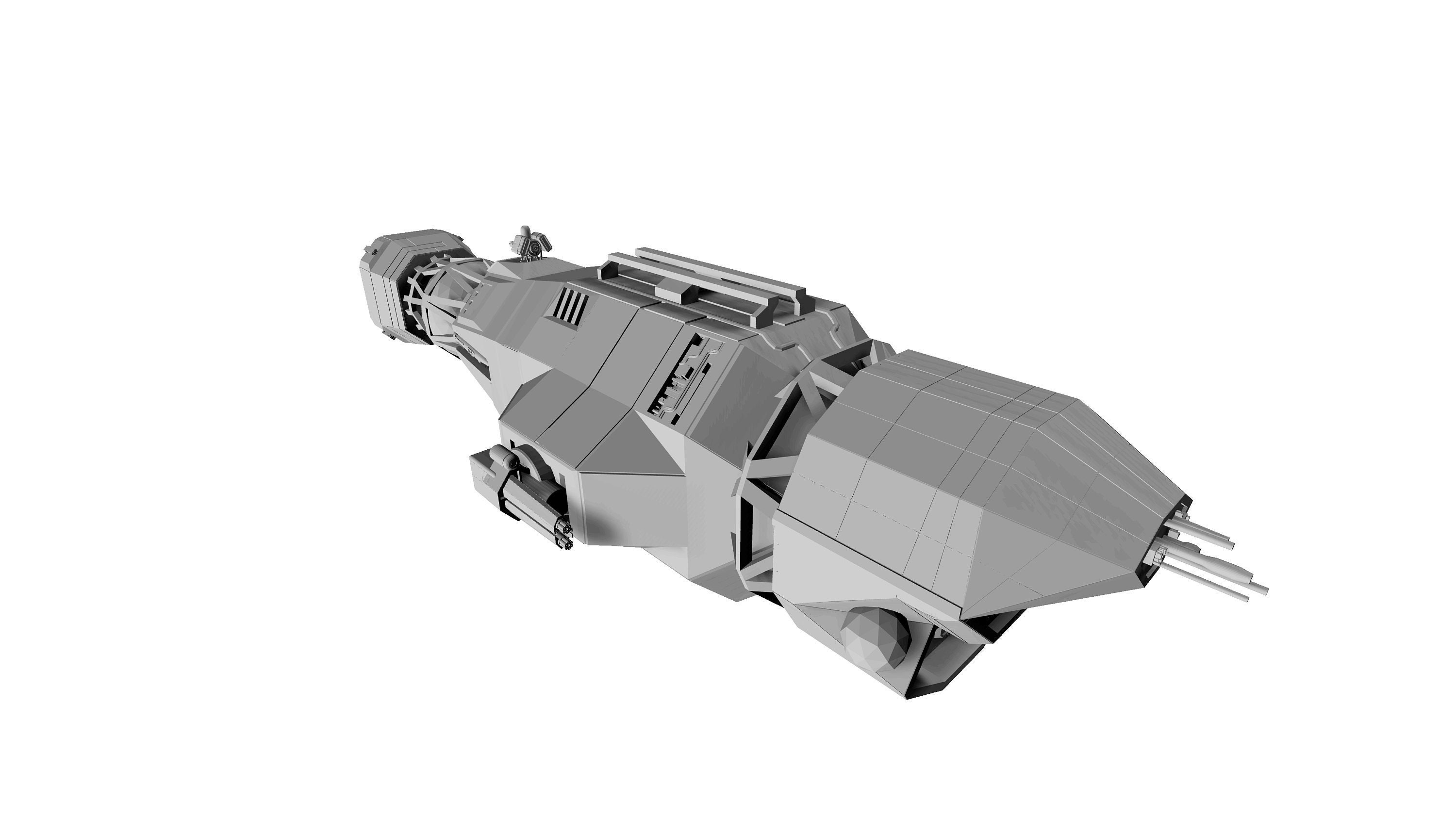 UNN Frigate STL File the Expanse Ship Model Etsy