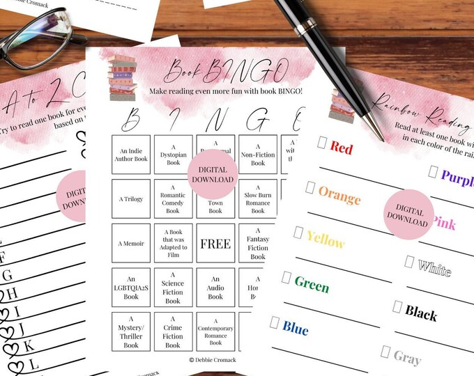 Book Bingo Reading Challenge: Printable Game (PDF Download) - Etsy Canada