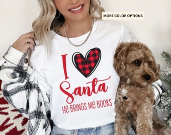 Bookish Christmas Shirt, Book Lover Gift, Book Club Gift, Gifts for Readers, Book Reader Gift, Bookworm Gift, Christmas Book Shirt, Reading