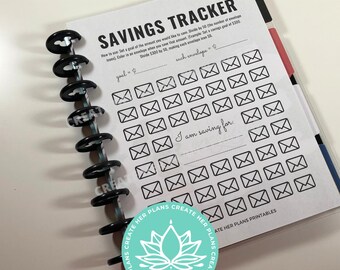 Savings Tracker, Cashless Envelope Budget, Printable Savings Tracker, Instant Download